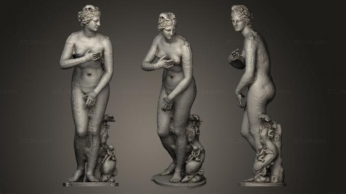 Статуи античные и исторические (Венера Медичи, STKA_1070) 3D модель для ЧПУ станка